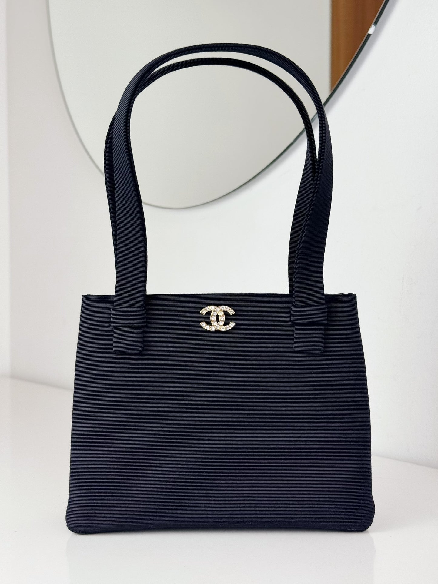 Chanel Vintage Cocomark Rhinestone Handbag Shoulder Bag