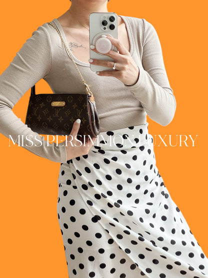 Louis Vuitton Vintage Eva Shoulder Crossbody Bag