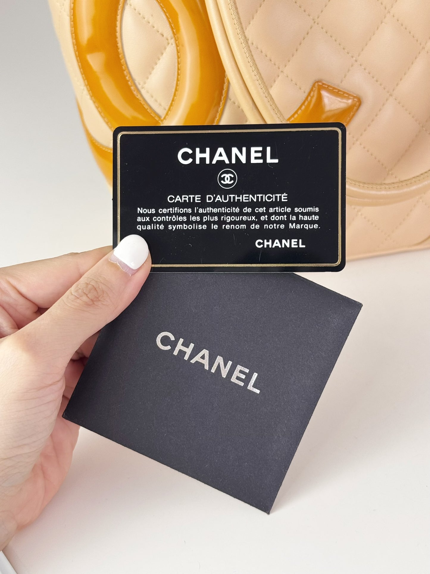 Chanel Vintage Cambon Shoulder Tote Bag