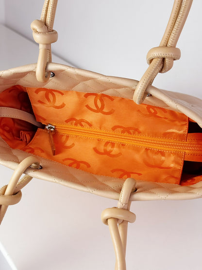 Chanel Vintage Cambon Shoulder Tote Bag