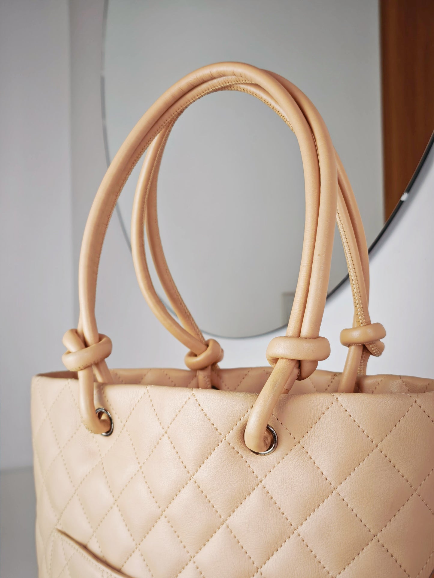 Chanel Vintage Cambon Shoulder Tote Bag