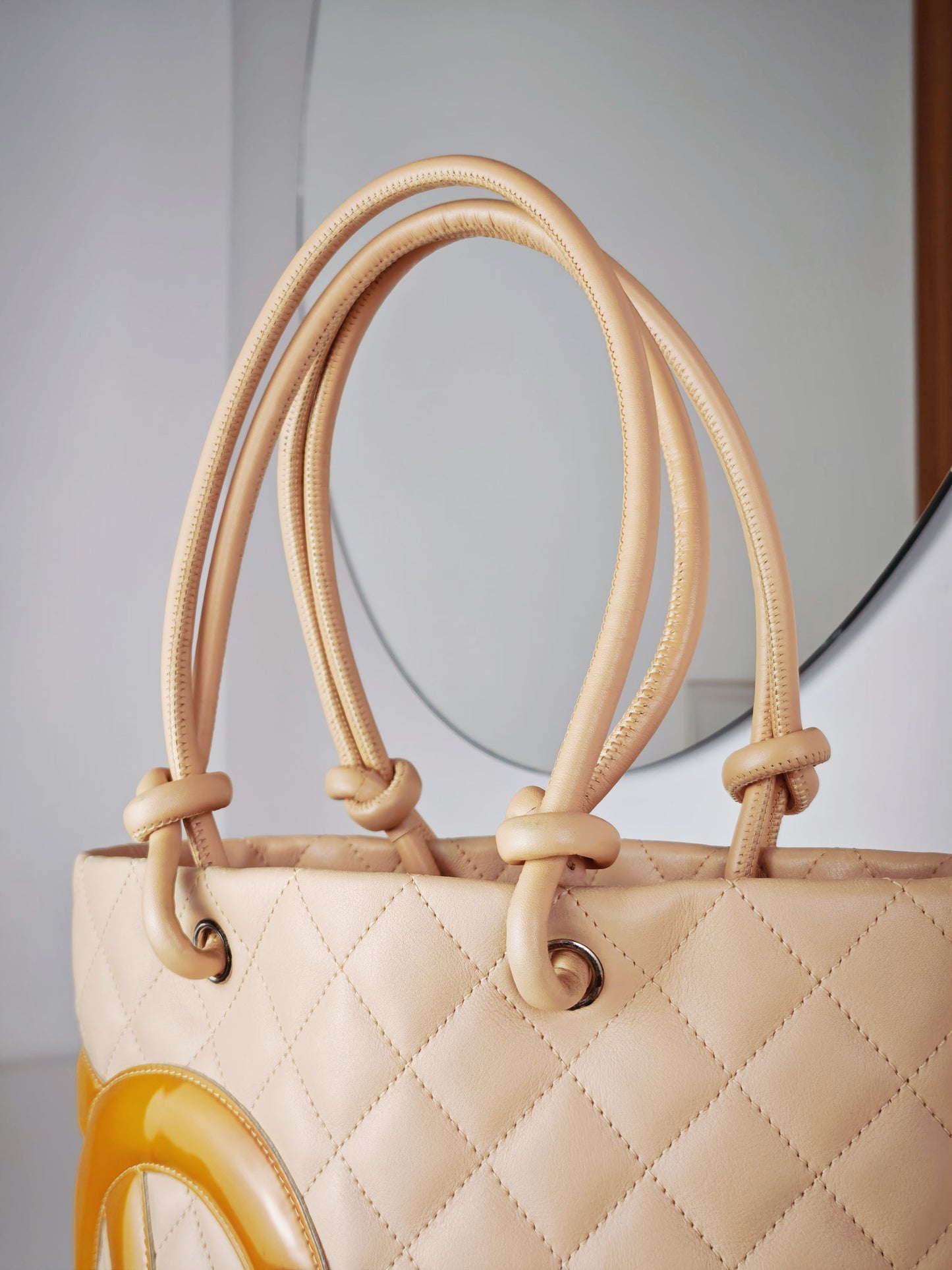 Chanel Vintage Cambon Shoulder Tote Bag