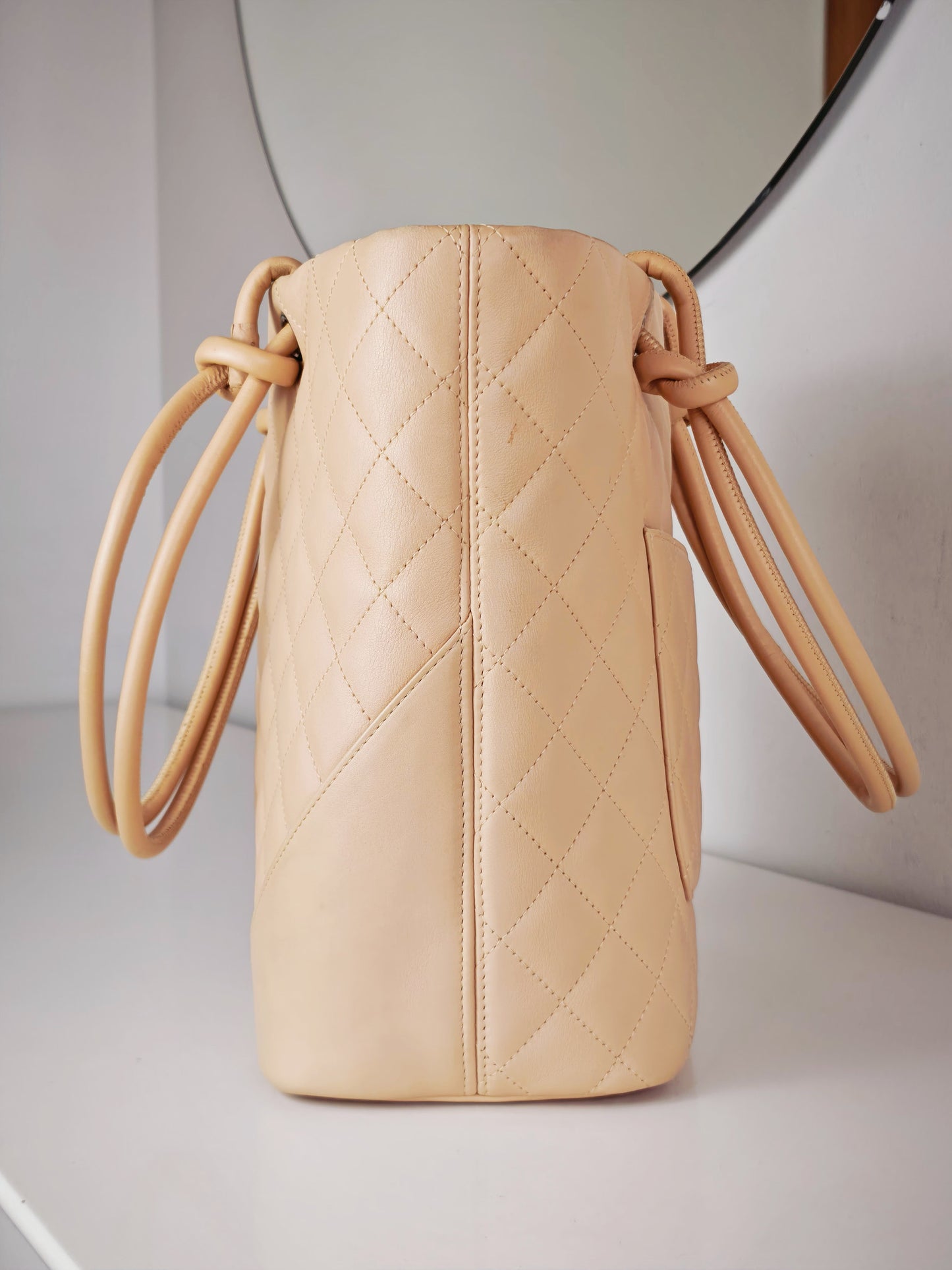 Chanel Vintage Cambon Shoulder Tote Bag