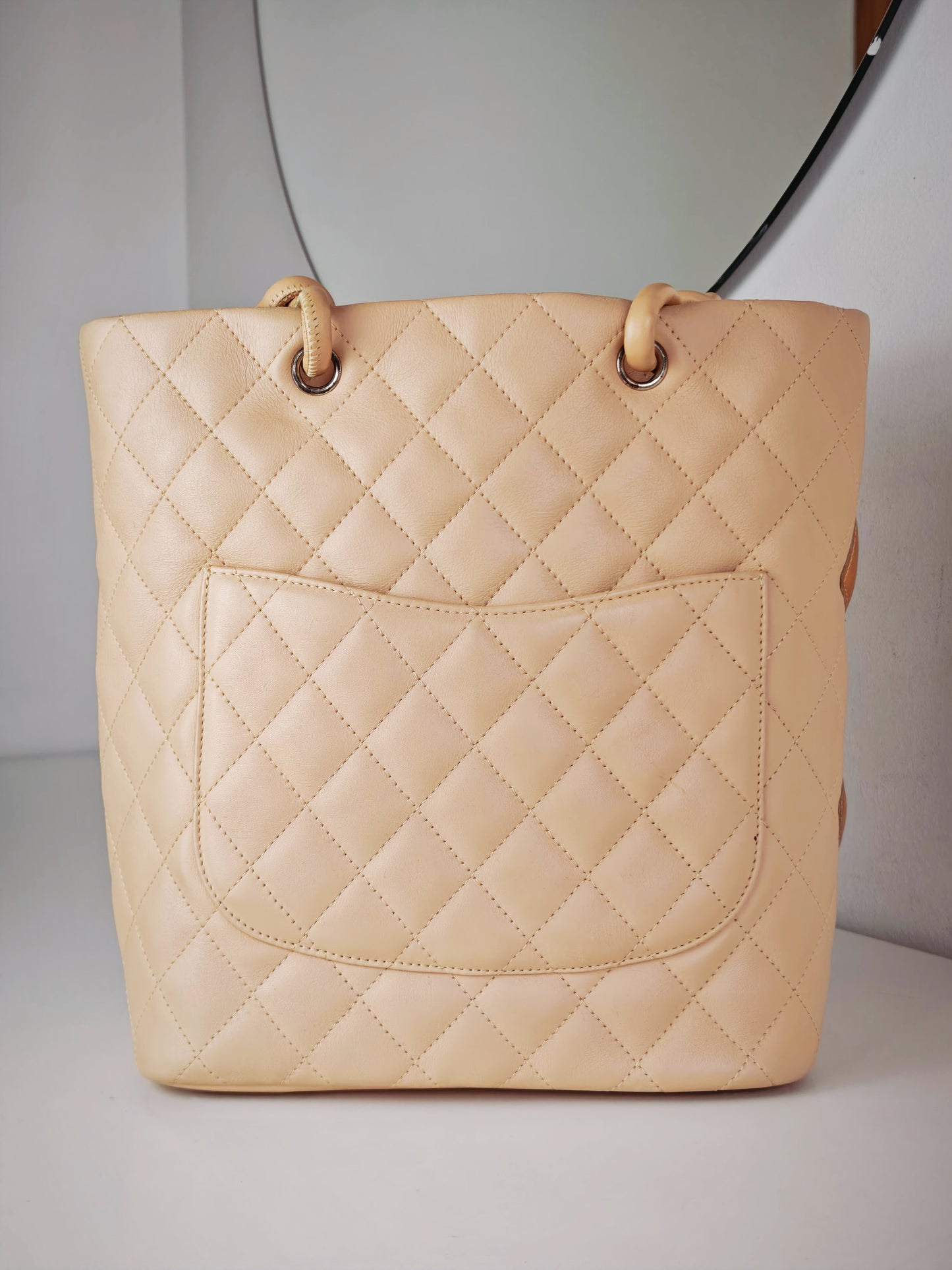 Chanel Vintage Cambon Shoulder Tote Bag