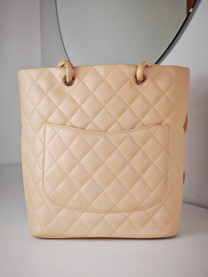 Chanel Vintage Cambon Shoulder Tote Bag