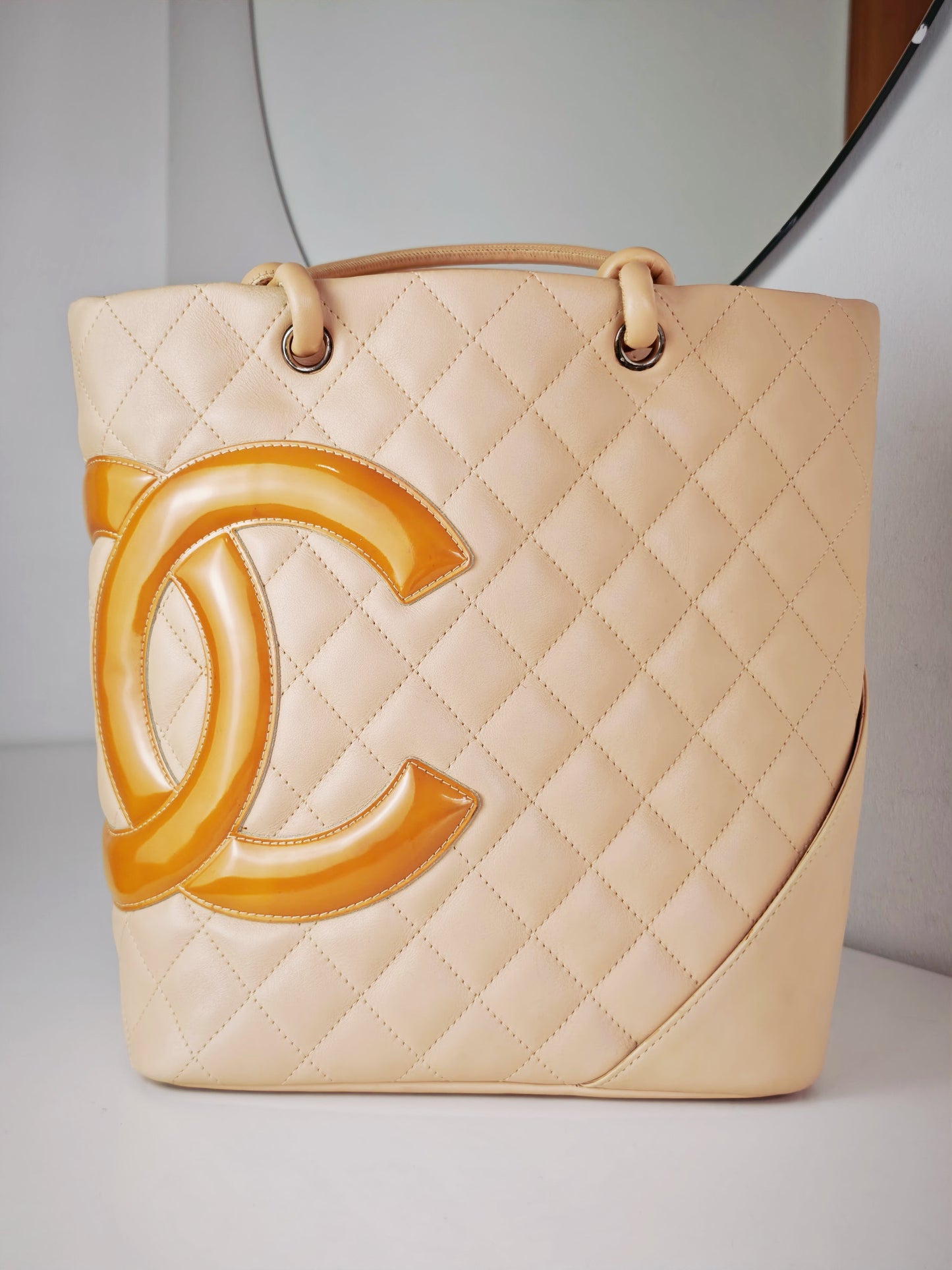 Chanel Vintage Cambon Shoulder Tote Bag