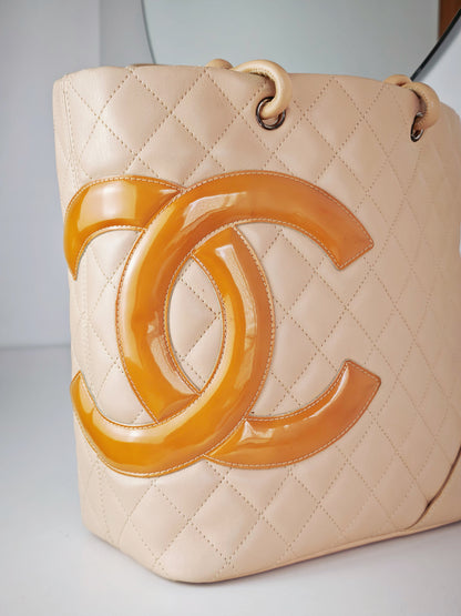 Chanel Vintage Cambon Shoulder Tote Bag