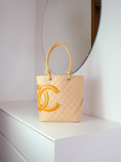 Chanel Vintage Cambon Shoulder Tote Bag