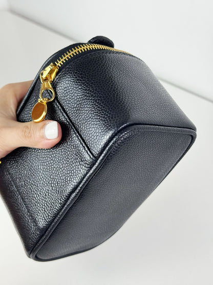 Chanel Vintage Caviar Vanity Crossbody Bag