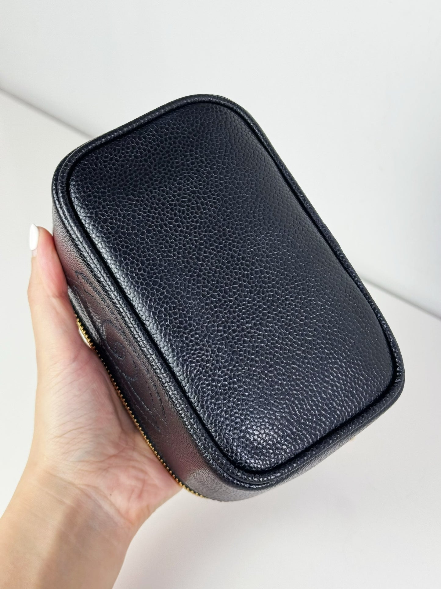 Chanel Vintage Caviar Vanity Crossbody Bag