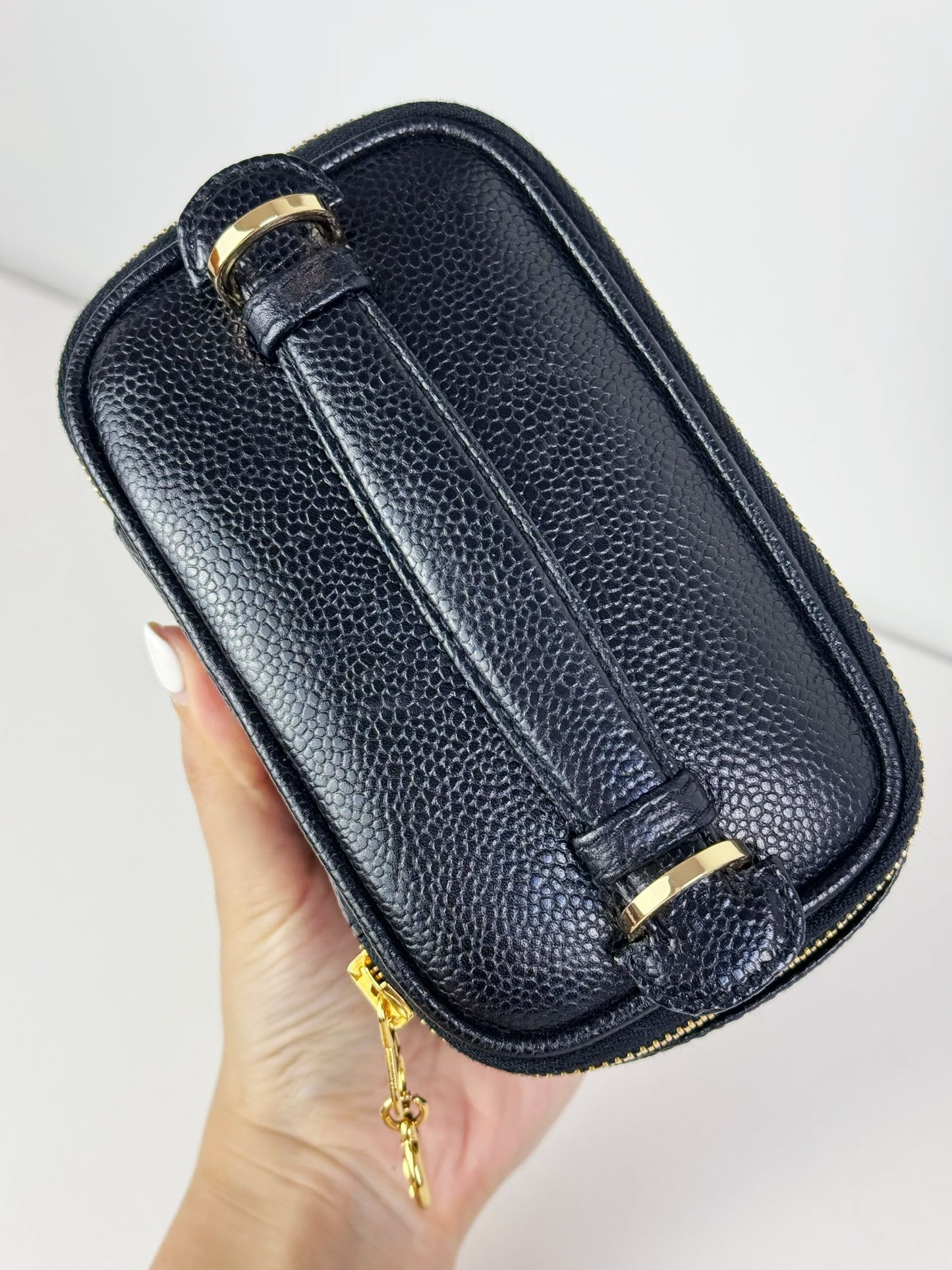 Chanel Vintage Caviar Vanity Crossbody Bag