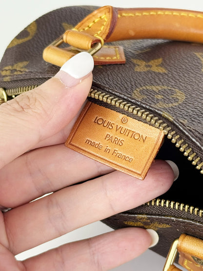 Louis Vuitton Vintage Mini Speedy Handbag Crossbody Bag
