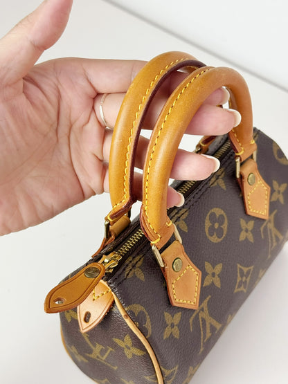 Louis Vuitton Vintage Mini Speedy Handbag Crossbody Bag