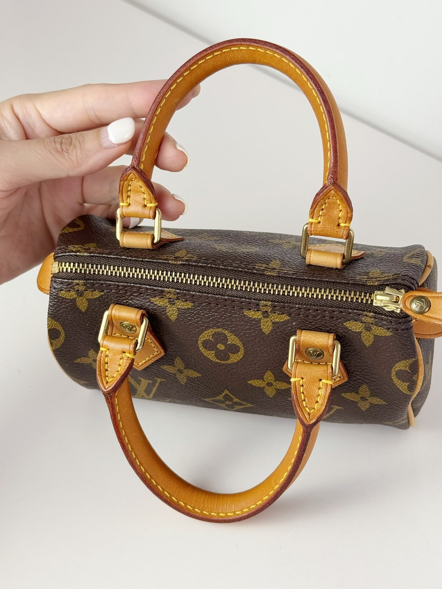 Louis Vuitton Vintage Mini Speedy Handbag Crossbody Bag