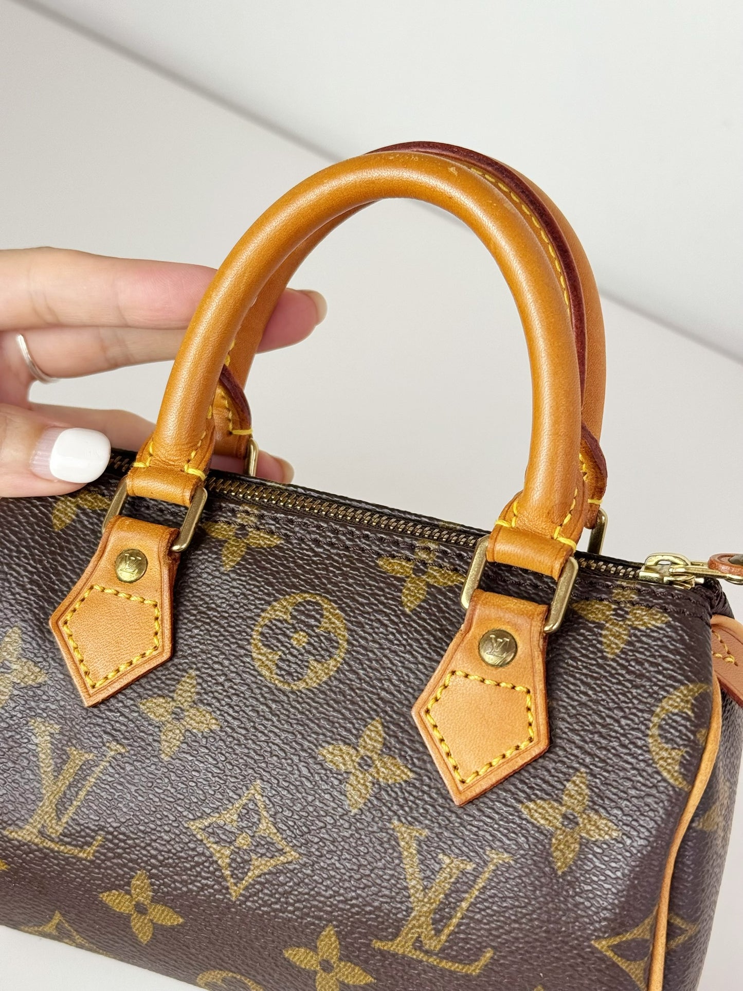 Louis Vuitton Vintage Mini Speedy Handbag Crossbody Bag