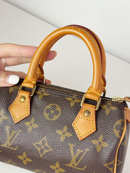 Louis Vuitton Vintage Mini Speedy Handbag Crossbody Bag