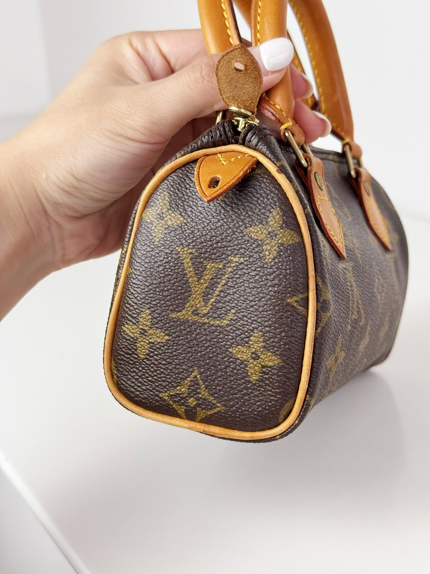 Louis Vuitton Vintage Mini Speedy Handbag Crossbody Bag
