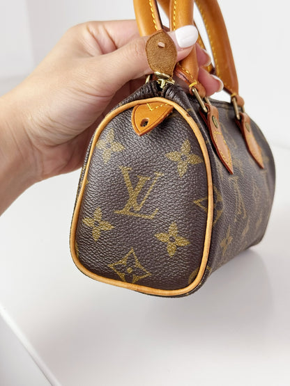 Louis Vuitton Vintage Mini Speedy Handbag Crossbody Bag