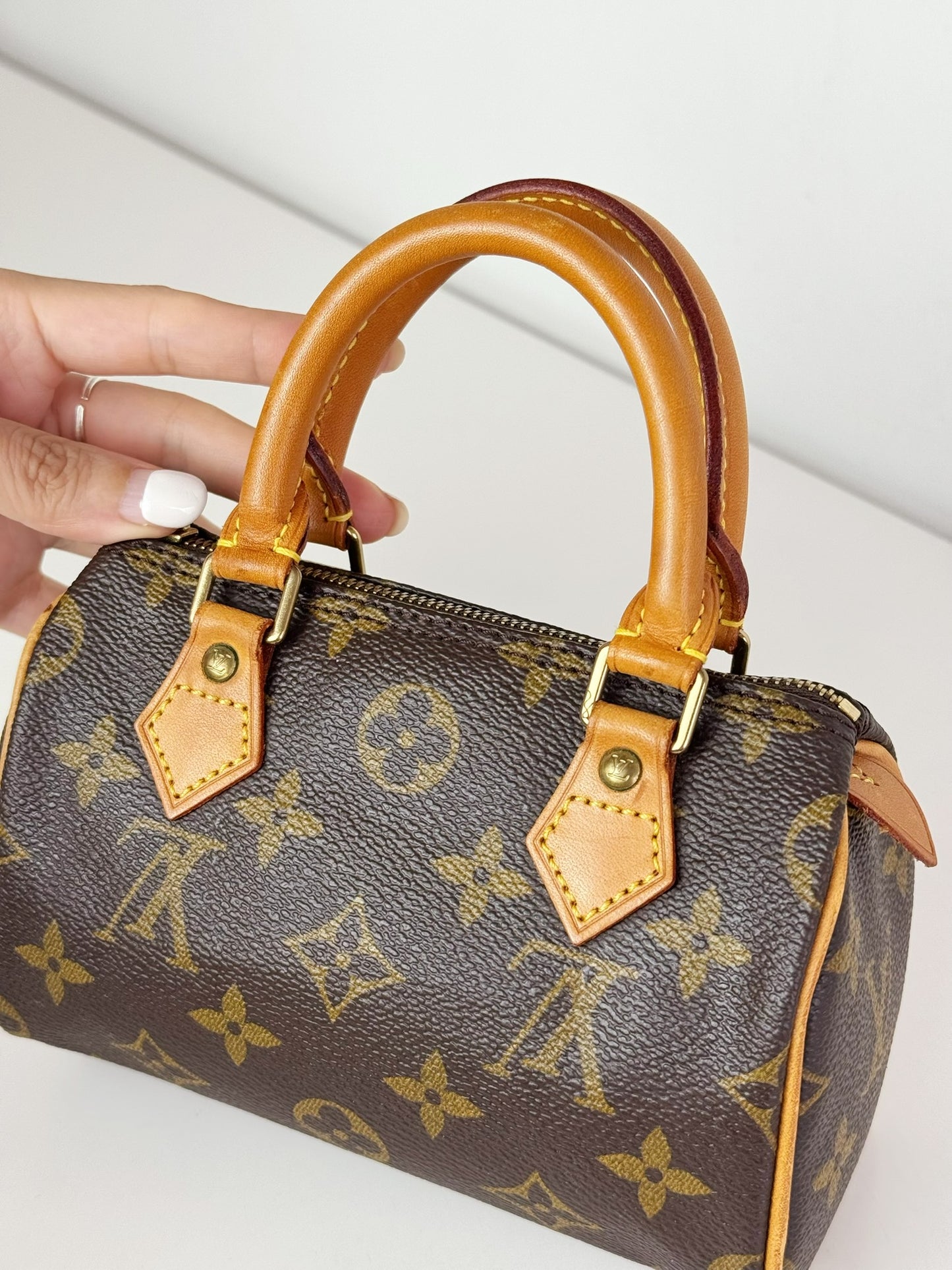 Louis Vuitton Vintage Mini Speedy Handbag Crossbody Bag