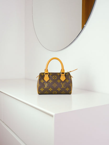 Louis Vuitton Vintage Mini Speedy Handbag Crossbody Bag