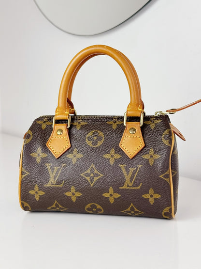 Louis Vuitton Vintage Mini Speedy Handbag Crossbody Bag