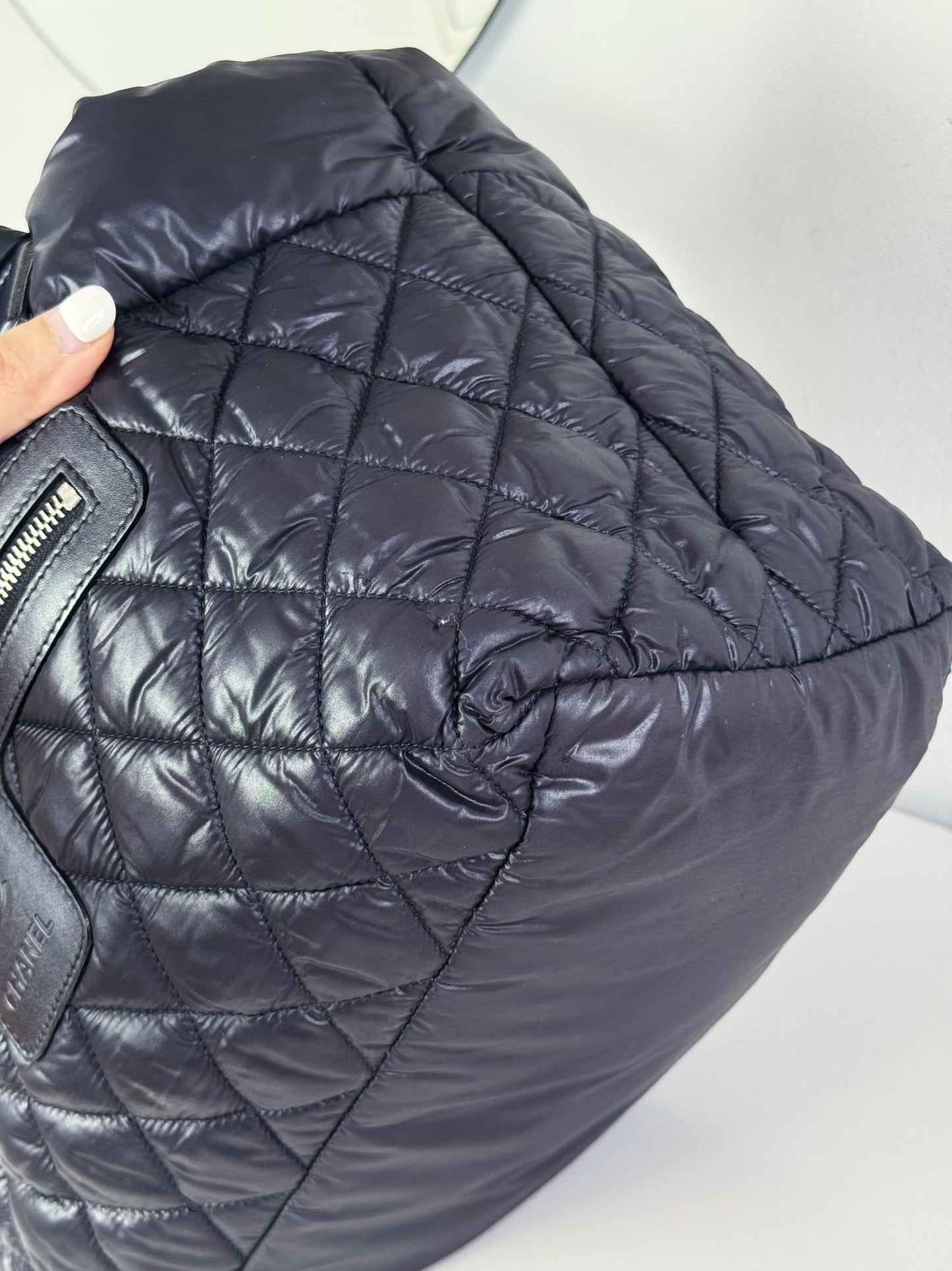 Chanel Vintage Coco Cocoon Tote Shoulder Bag