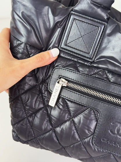 Chanel Vintage Coco Cocoon Tote Shoulder Bag