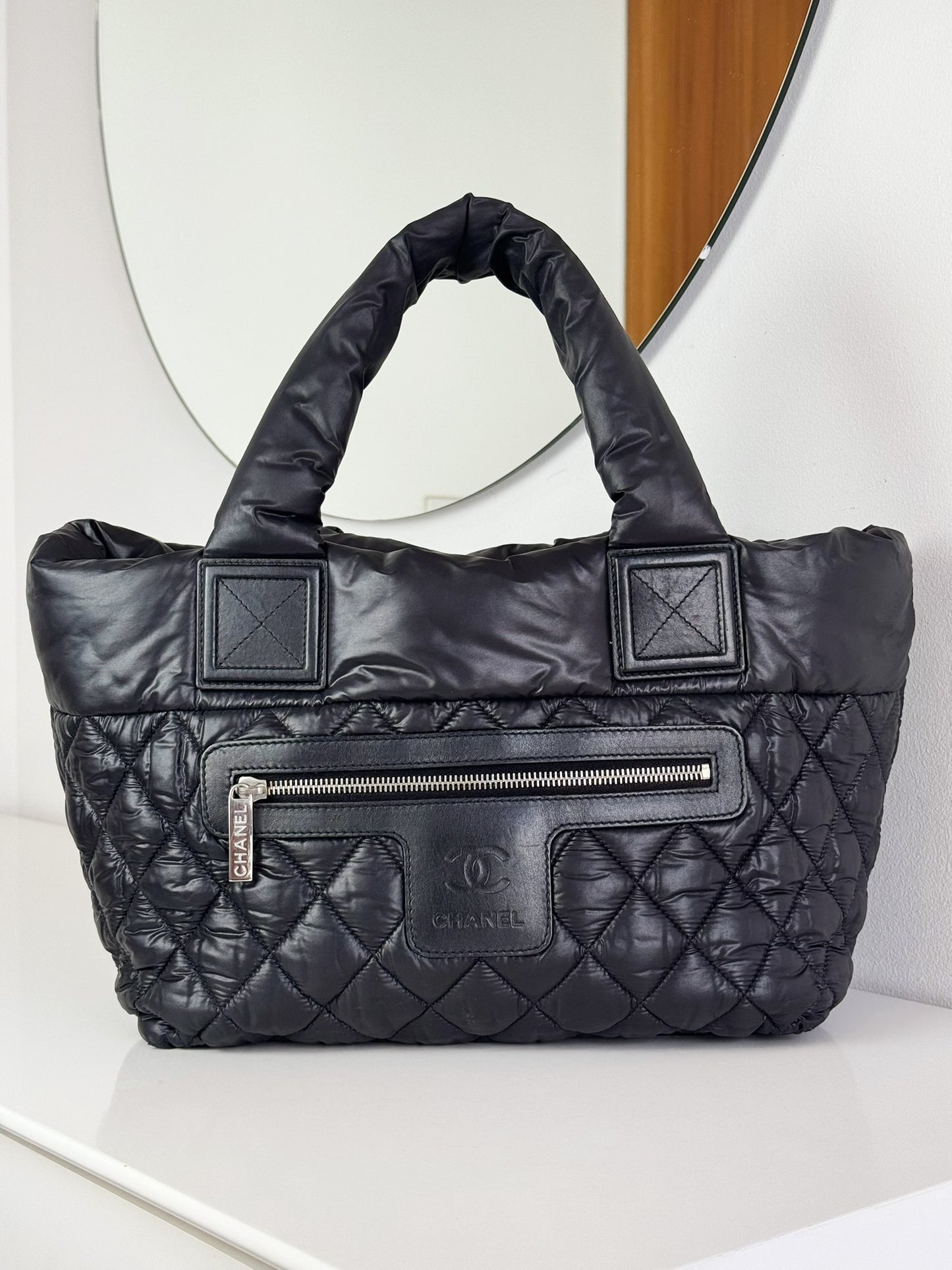 Chanel Vintage Coco Cocoon Tote Shoulder Bag
