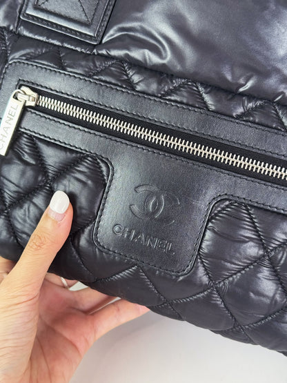 Chanel Vintage Coco Cocoon Tote Shoulder Bag