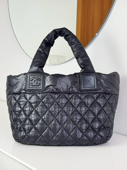 Chanel Vintage Coco Cocoon Tote Shoulder Bag
