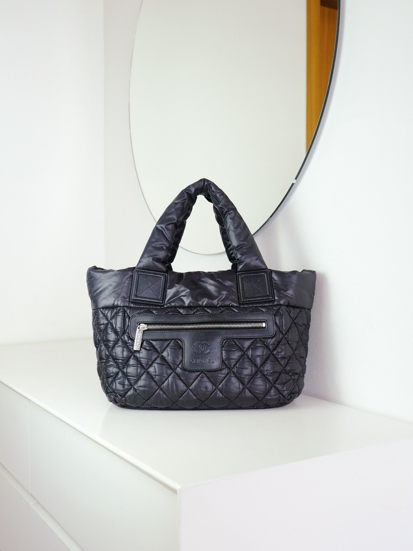 Chanel Vintage Coco Cocoon Tote Shoulder Bag