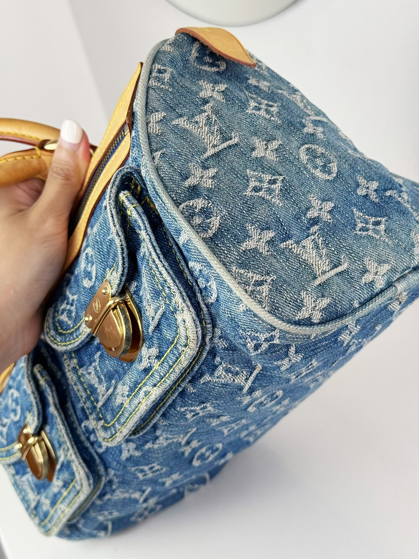 Louis Vuitton Vintage Denim Neo Speedy Handbag