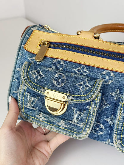Louis Vuitton Vintage Denim Neo Speedy Handbag