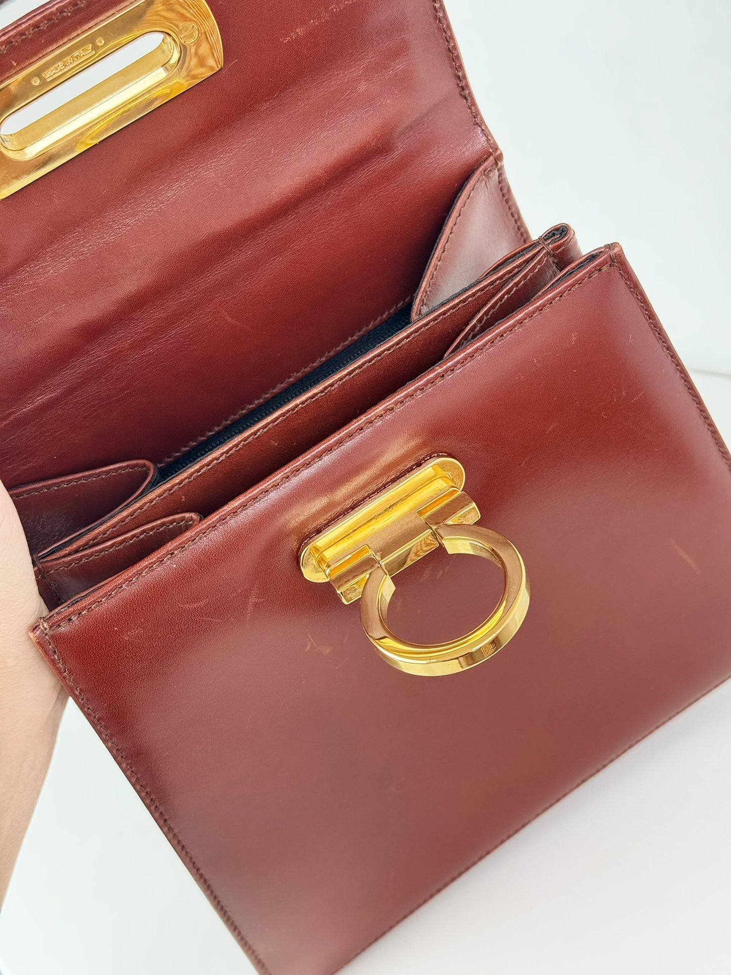 Salvatore Ferragamo Vintage Gancini Handbag Crossbody Bag