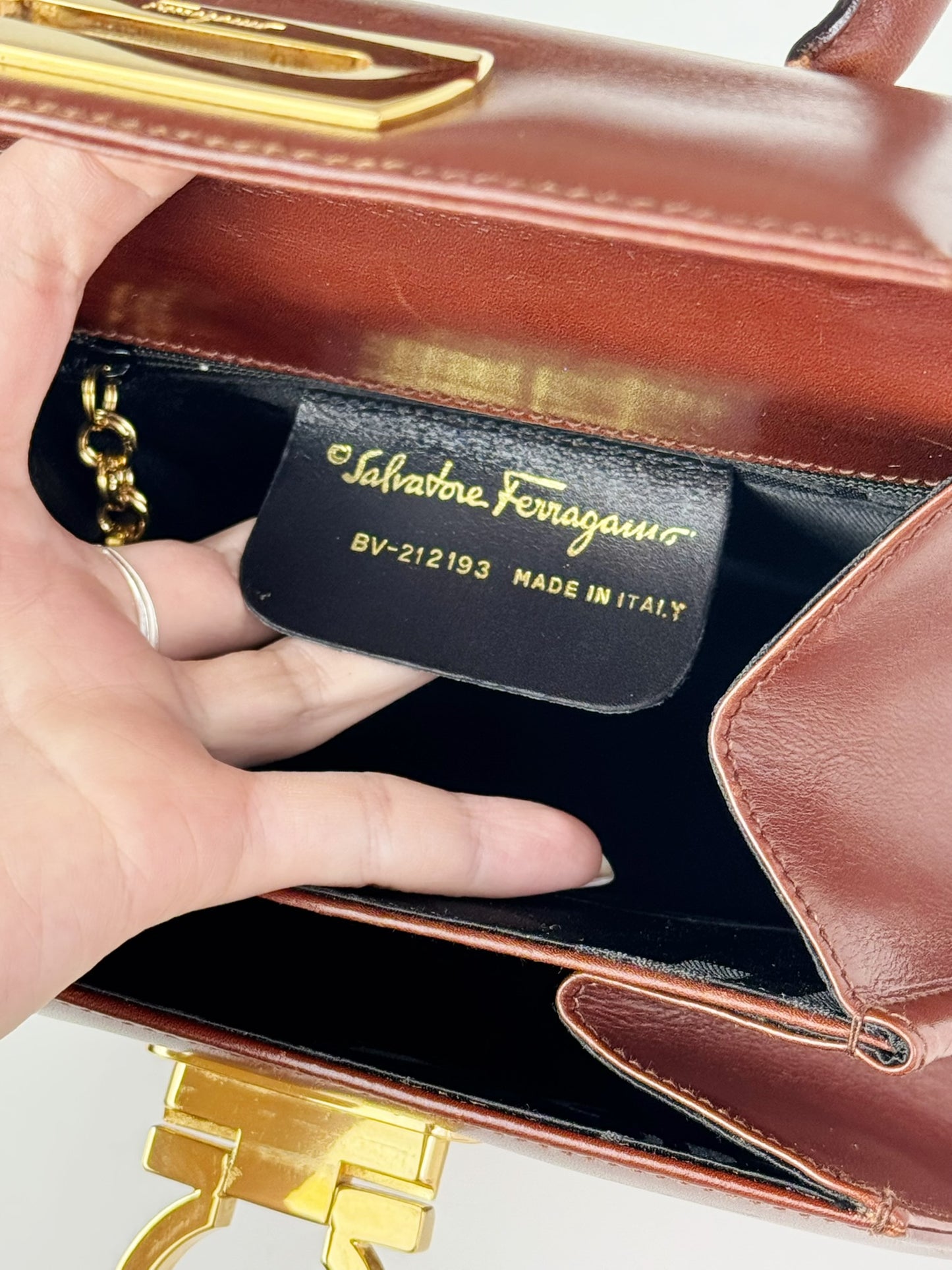 Salvatore Ferragamo Vintage Gancini Handbag Crossbody Bag