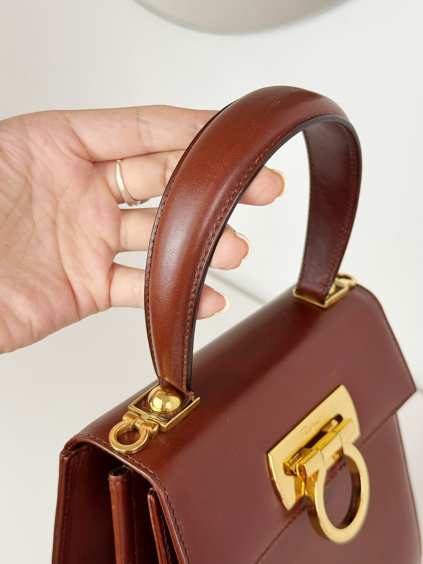 Salvatore Ferragamo Vintage Gancini Handbag Crossbody Bag