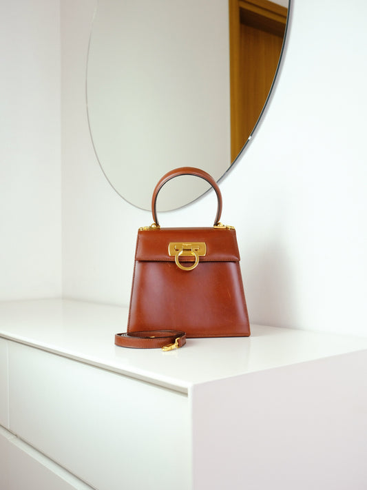 Salvatore Ferragamo Vintage Gancini Handbag Crossbody Bag