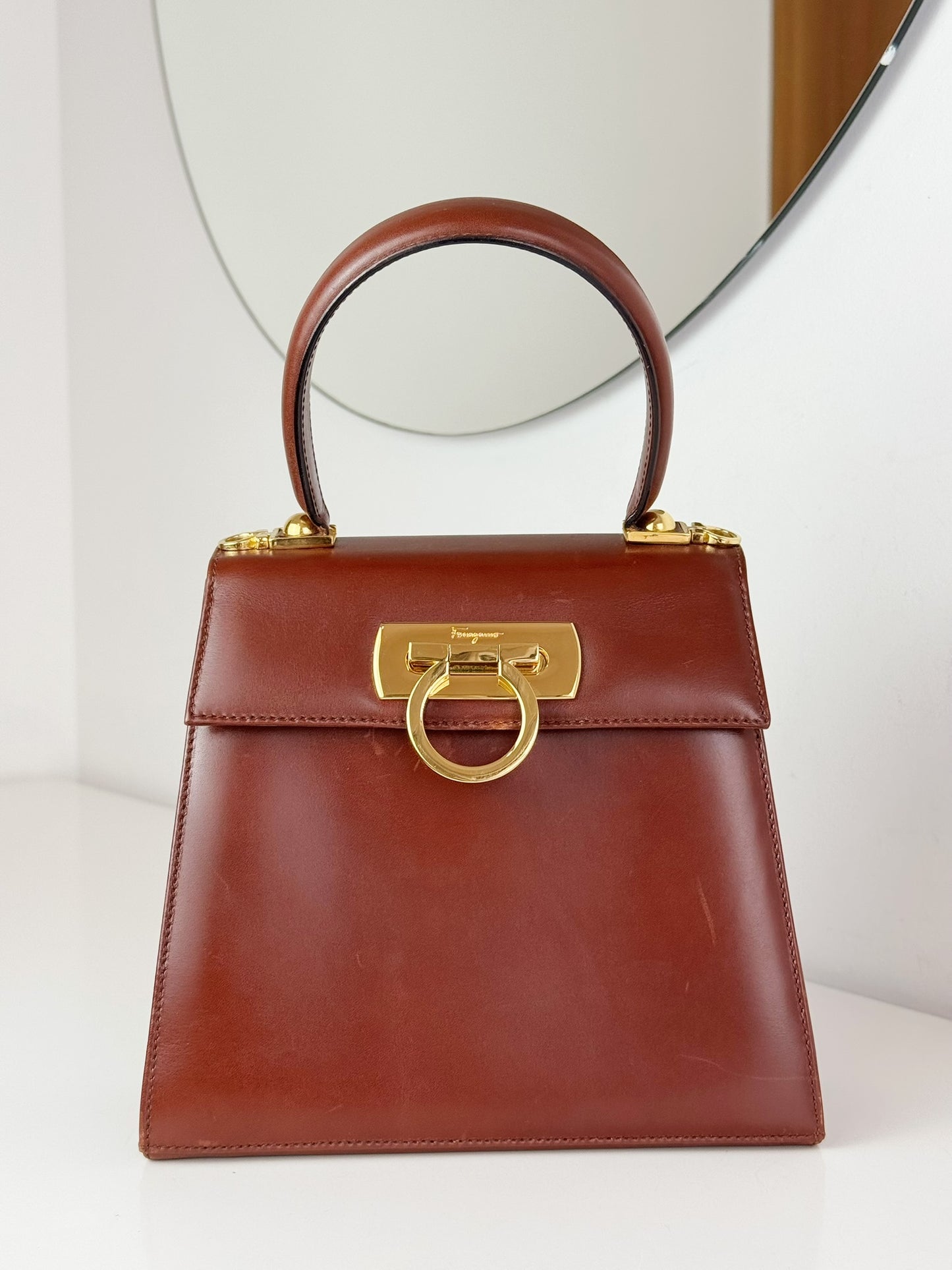 Salvatore Ferragamo Vintage Gancini Handbag Crossbody Bag