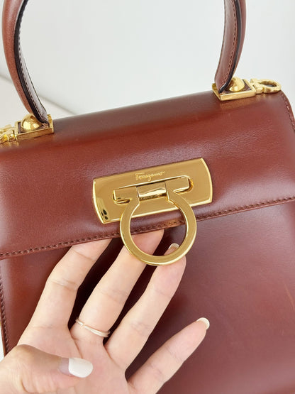 Salvatore Ferragamo Vintage Gancini Handbag Crossbody Bag