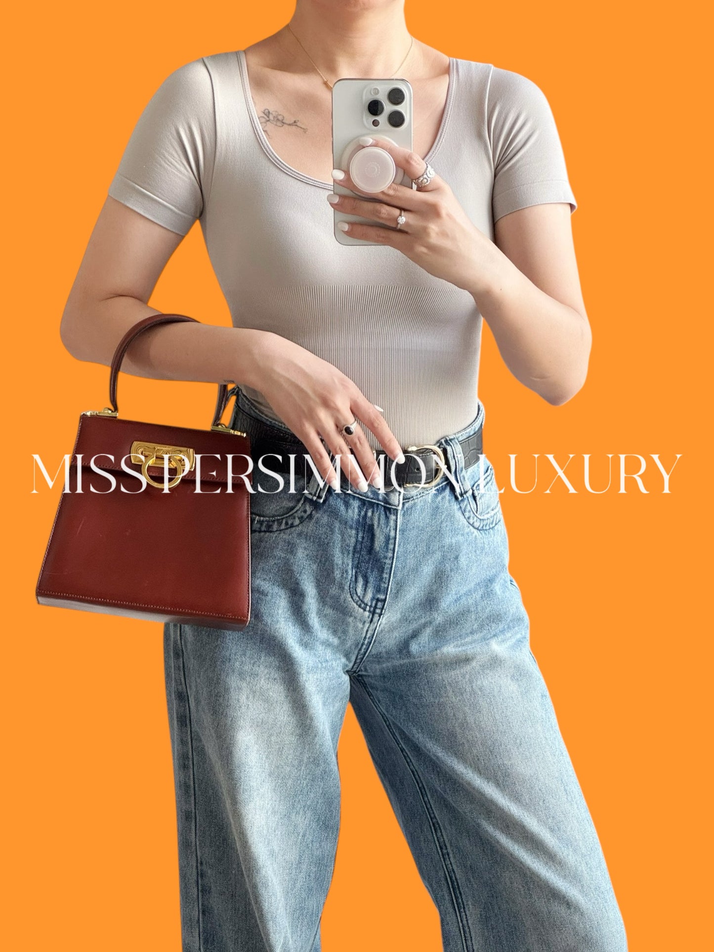 Salvatore Ferragamo Vintage Gancini Handbag Crossbody Bag