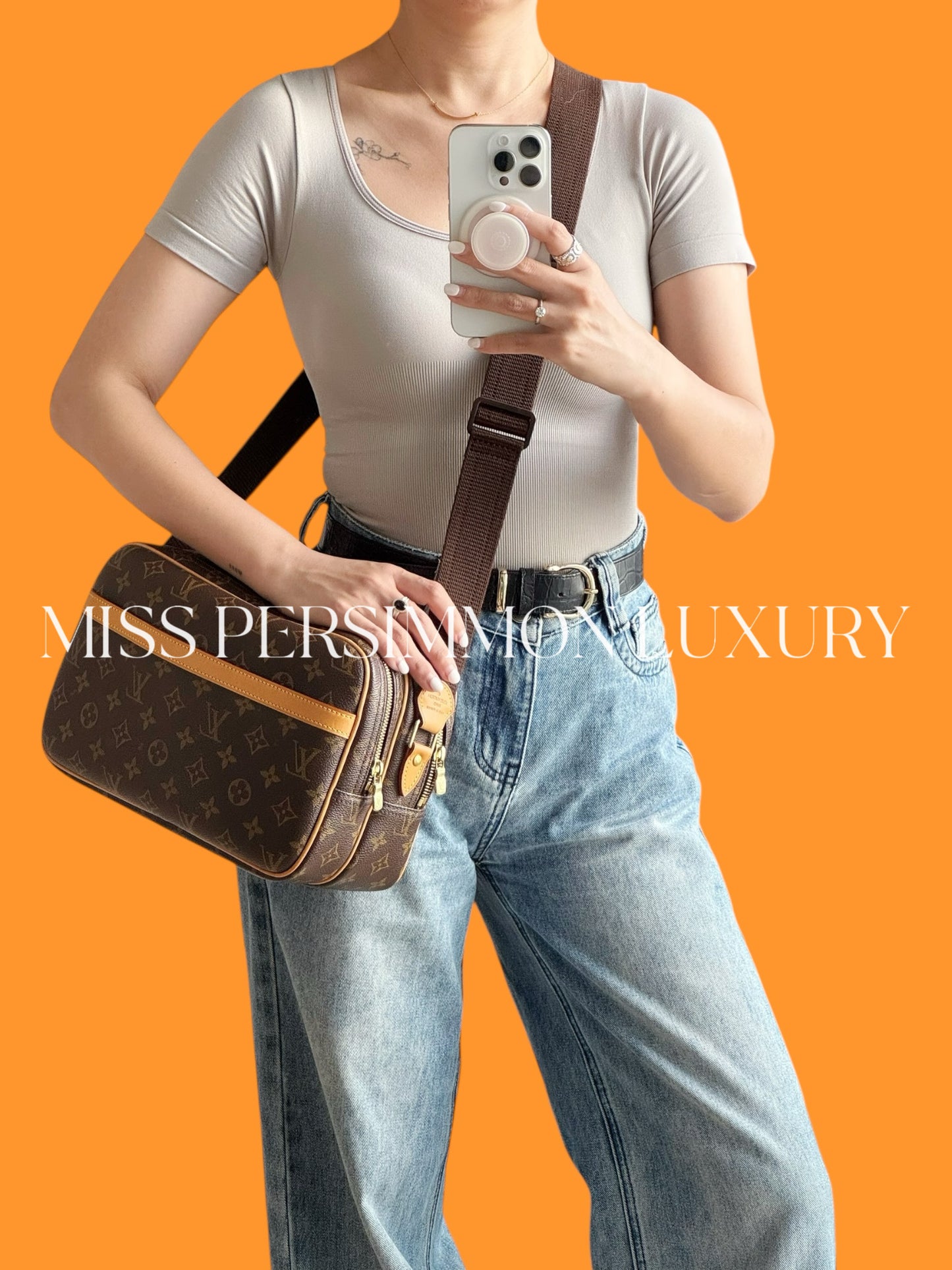 Louis Vuitton Vintage Reporter Shoulder Crossbody Bag