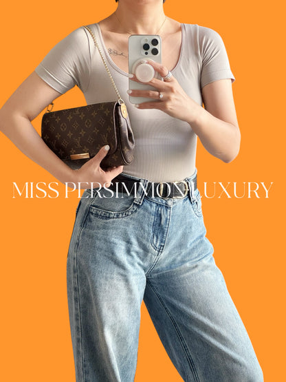 Louis Vuitton Vintage Favorite MM Shoulder Crossbody Bag