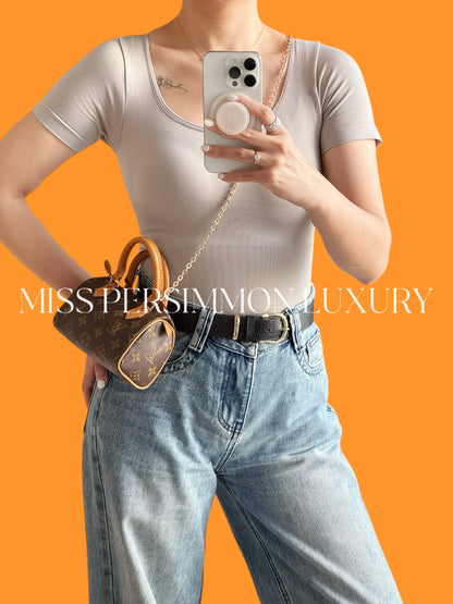 Louis Vuitton Vintage Mini Speedy Handbag Crossbody Bag