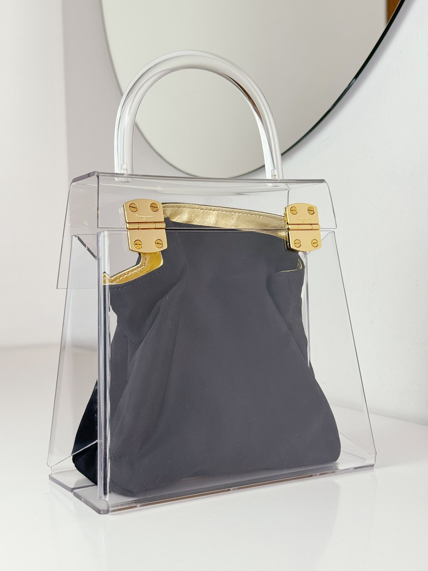 Salvatore Ferragamo Vintage Gancini Limited Edition 75/100 Handbag Bag