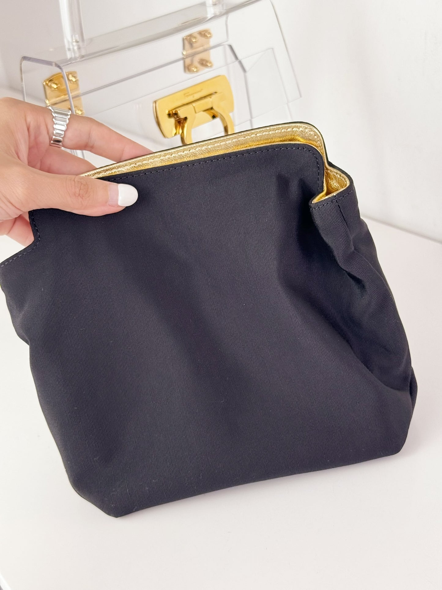 Salvatore Ferragamo Vintage Gancini Limited Edition 75/100 Handbag Bag