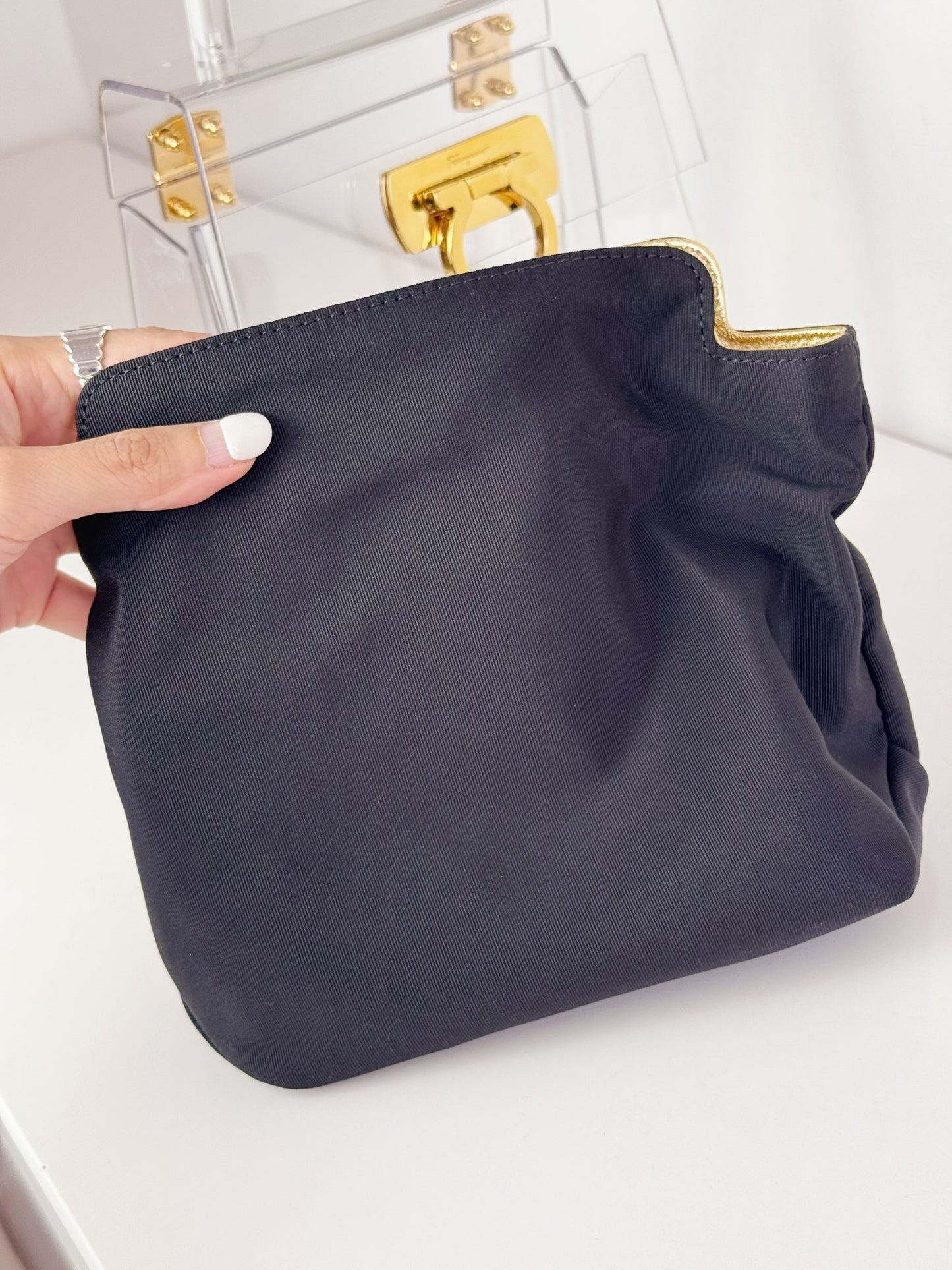 Salvatore Ferragamo Vintage Gancini Limited Edition 75/100 Handbag Bag