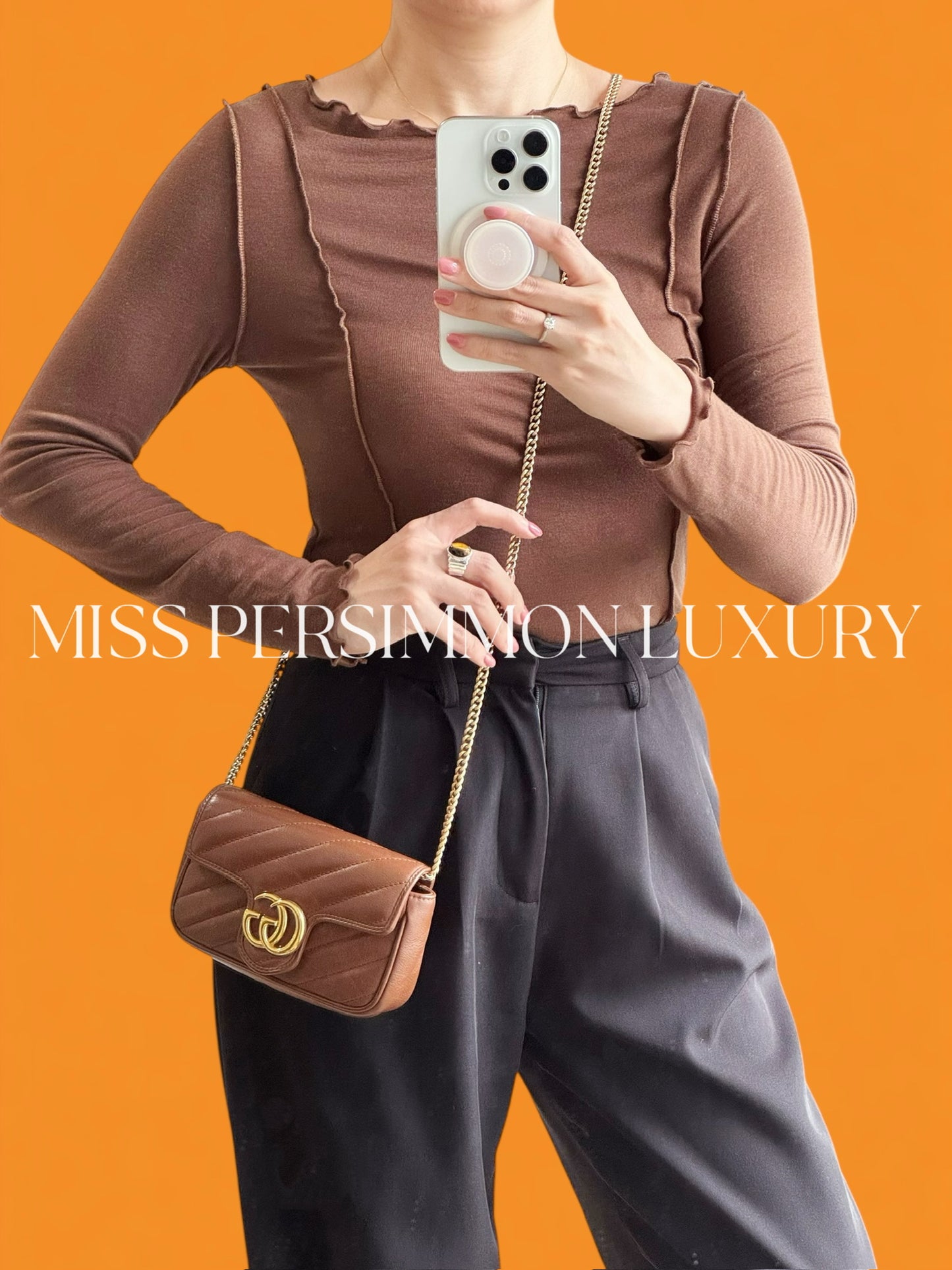 Gucci Vintage Super Mini Marmont Shoulder Crossbody Bag