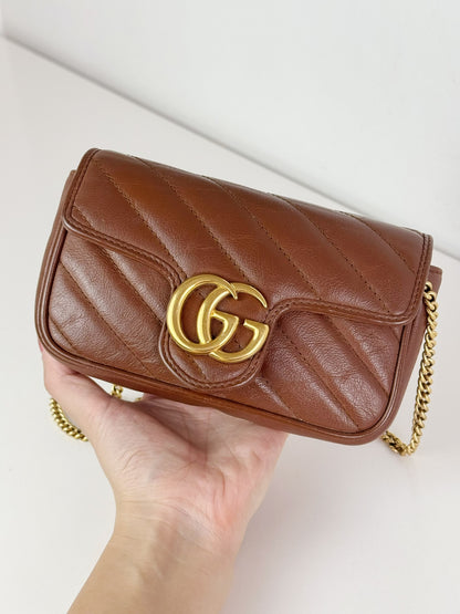 Gucci Vintage Super Mini Marmont Shoulder Crossbody Bag