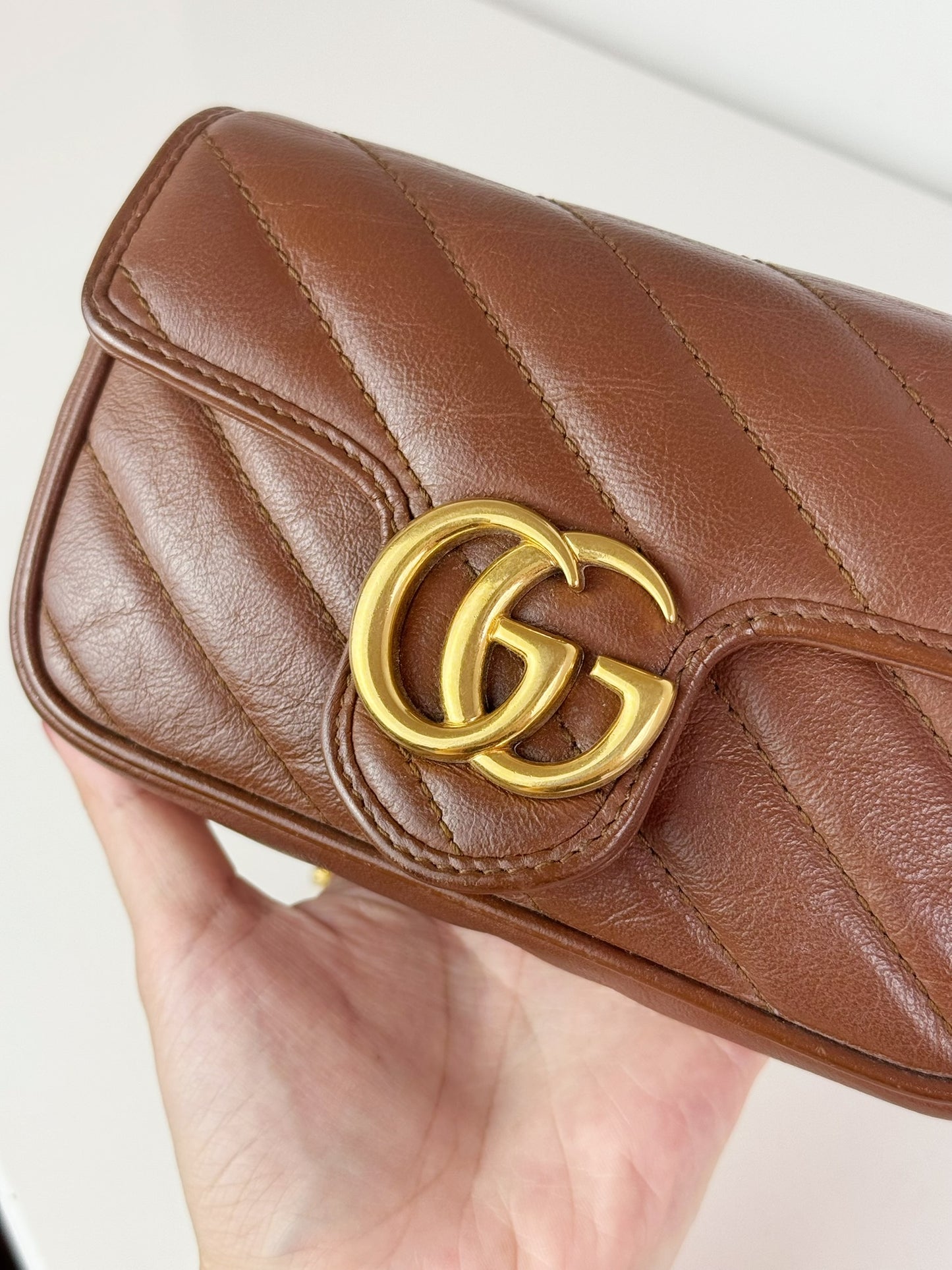Gucci Vintage Super Mini Marmont Shoulder Crossbody Bag