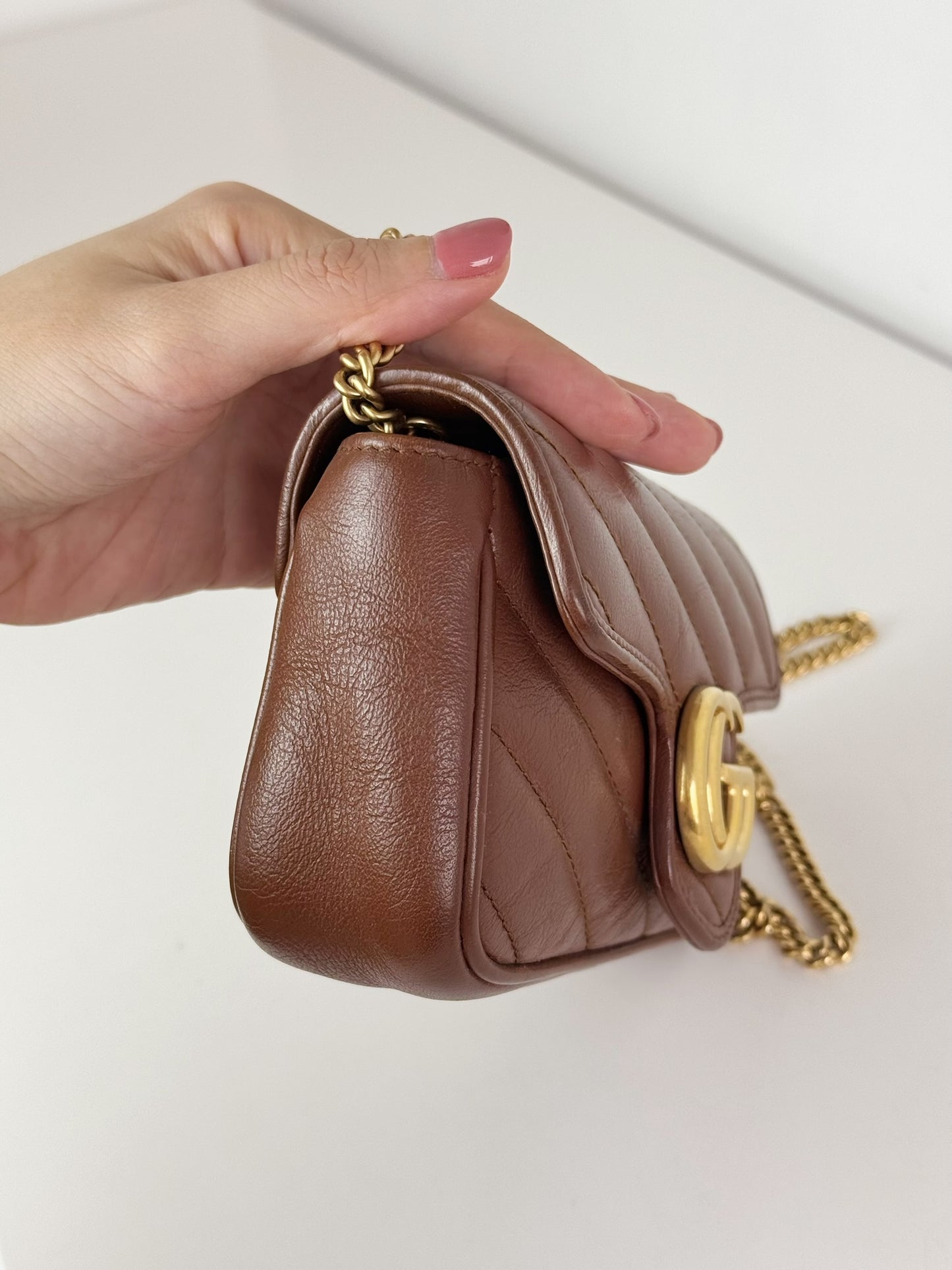 Gucci Vintage Super Mini Marmont Shoulder Crossbody Bag